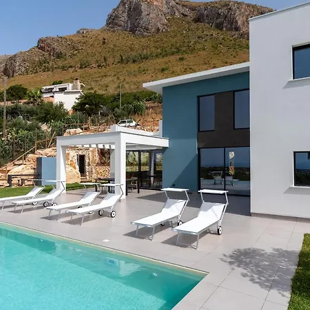 Вилла Vista Mare Con Piscina A Sfioro A Scopello